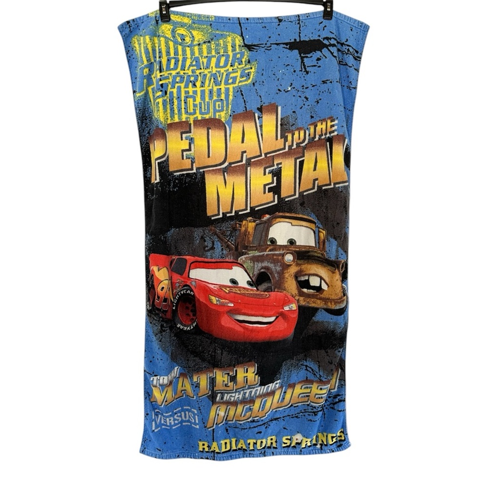 Disney Pixar Cars Lightning McQueen Mater Kids Bath Beach Towel Radiator Springs